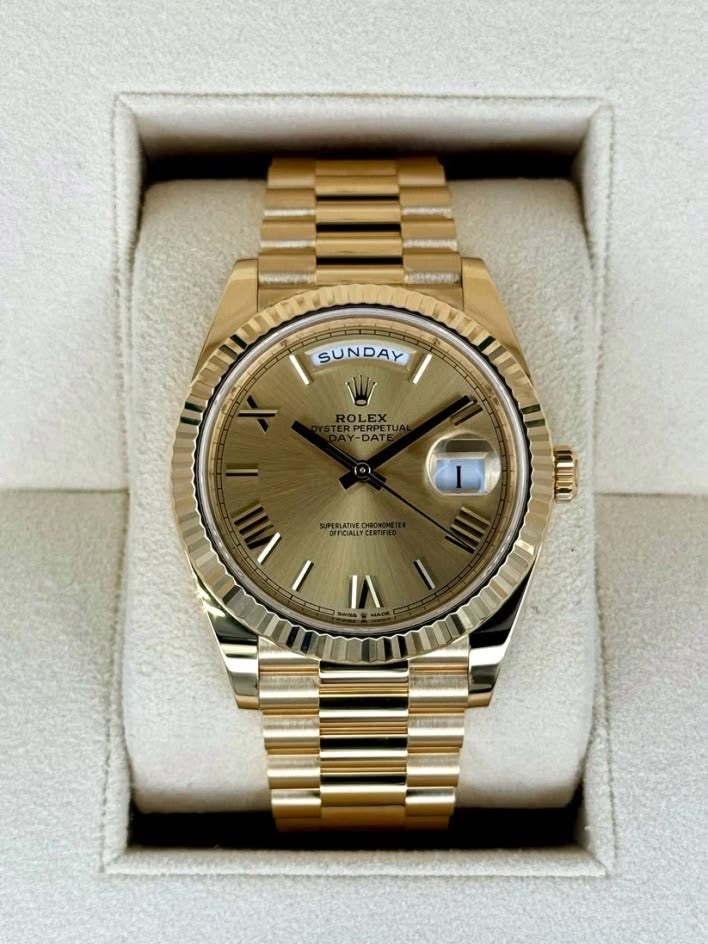 ROLE_X OYSTER PERPETUAL DAY DATE 40 || GOLD