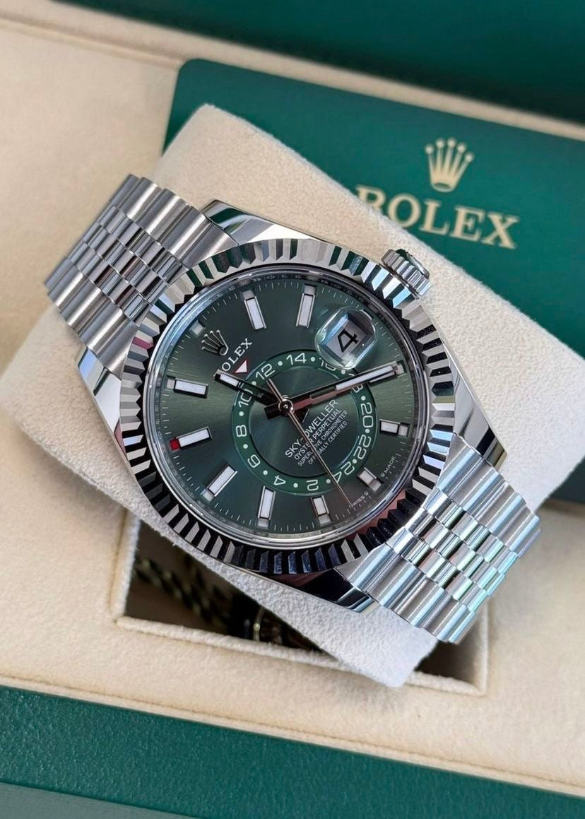ROLE_X SKY DWELLER || SILVER GREEN