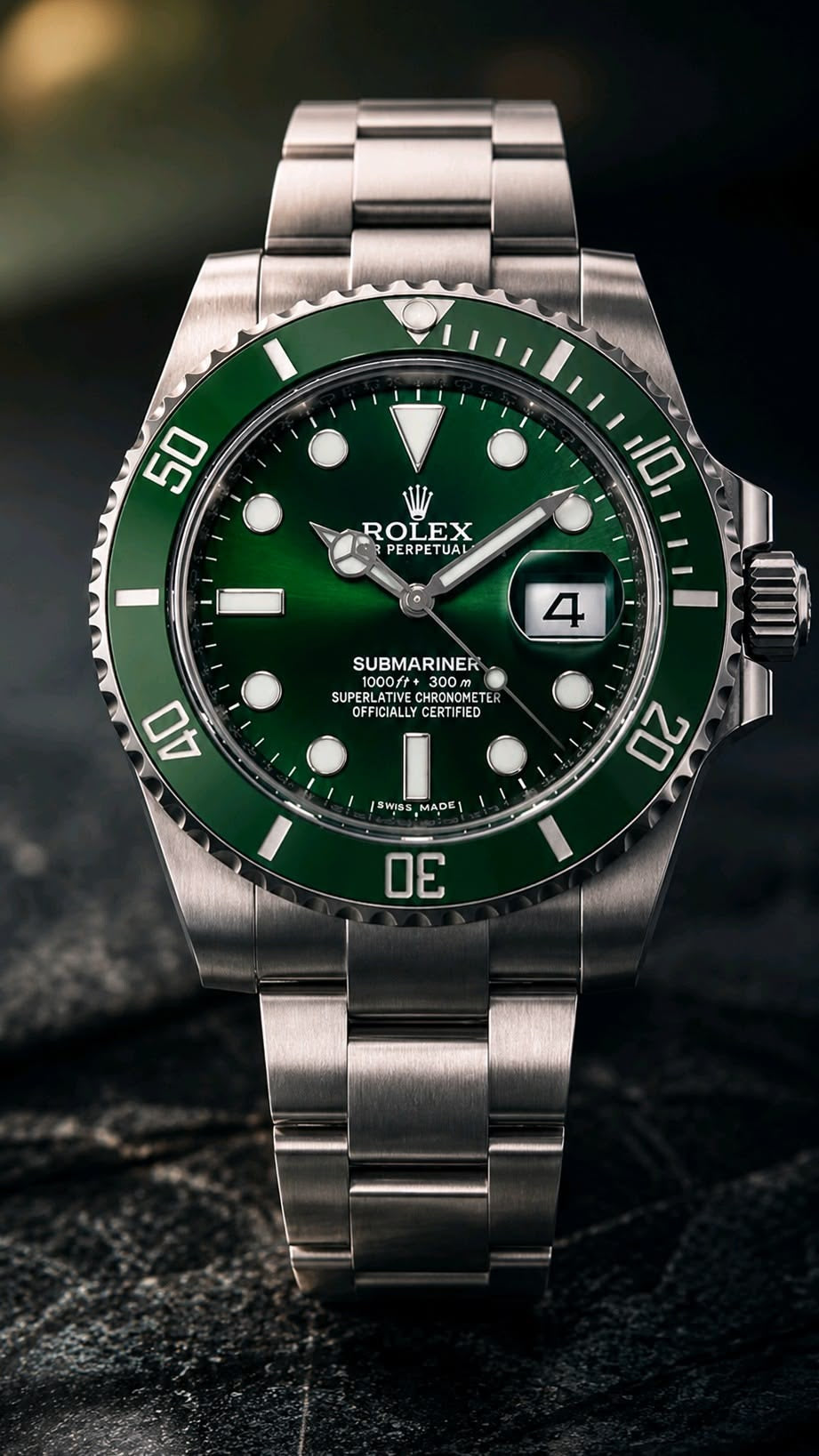ROLEX SUBMARINER || SILVER GREEN HULK EDITION