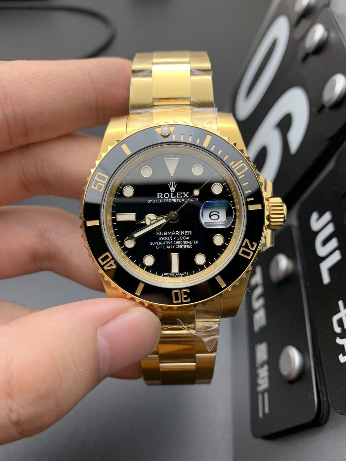 ROLEX SUBMARINER || GOLD BLACK