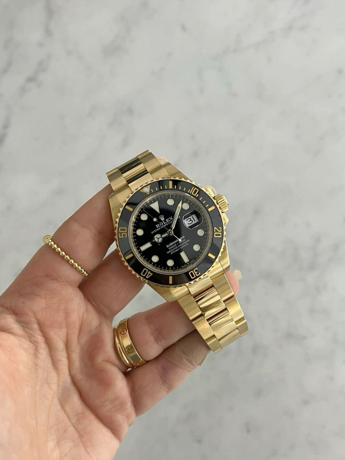 ROLEX SUBMARINER || GOLD BLACK
