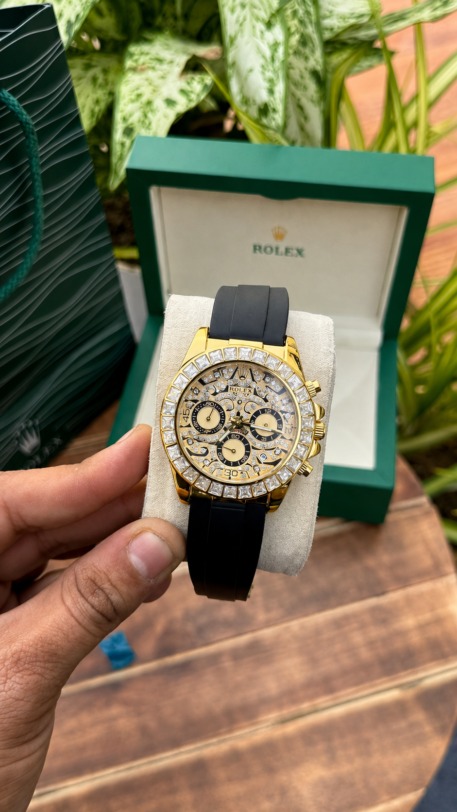 ROLEX EYE OF TIGER || GOLD BLACK