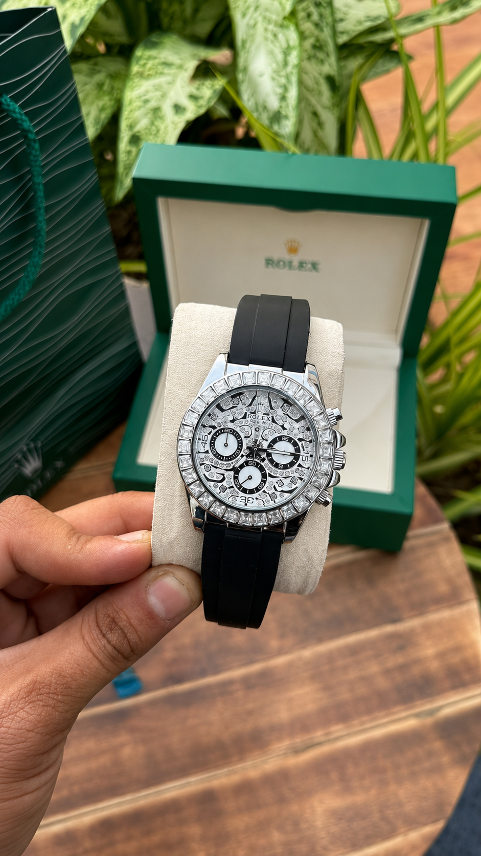 ROLEX EYE OF TIGER || SILVER BLACK