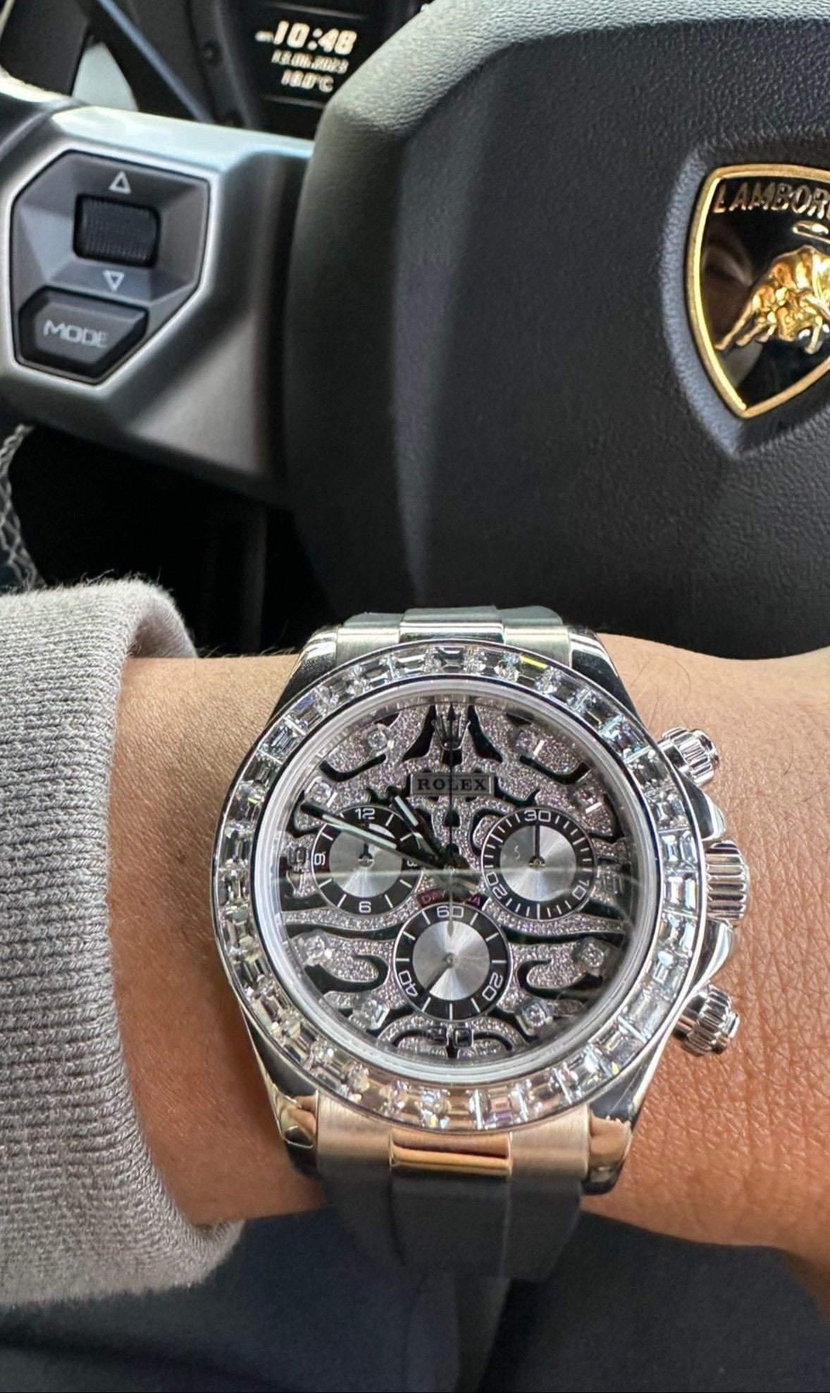 ROLEX EYE OF TIGER || SILVER BLACK