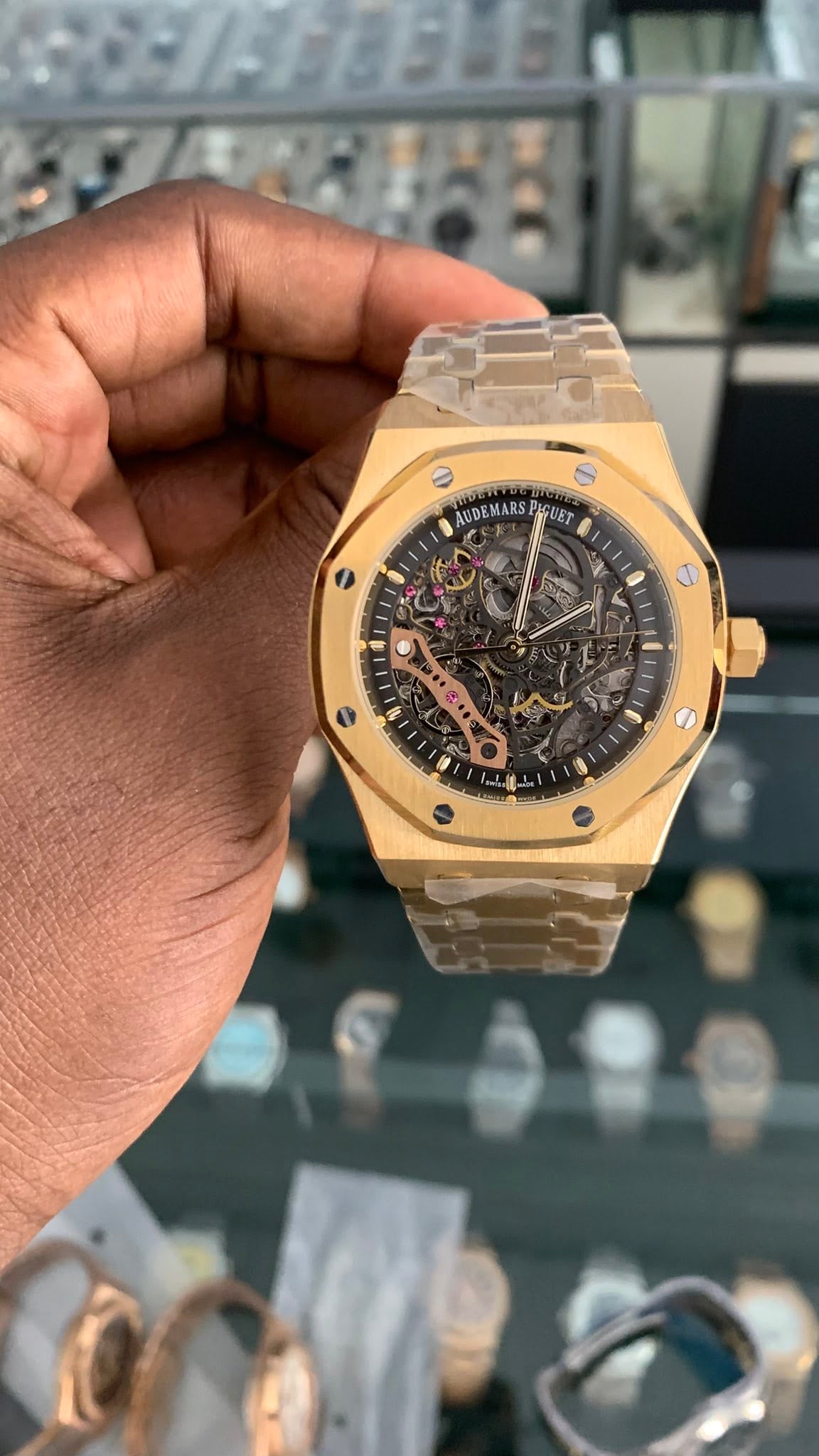 Audemars piguet Royal oak Skeleton dial || Copper Gold premium quality