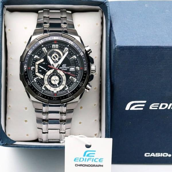 Casio Edifice Efr539 || Silver Black